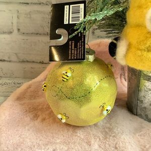 Robert Stanley Glass Ball Bumble Bee Tree Ornament Only